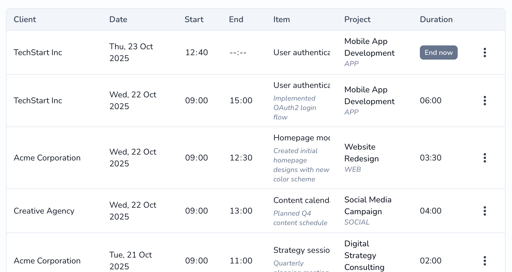 Getting Started with Time Tracking